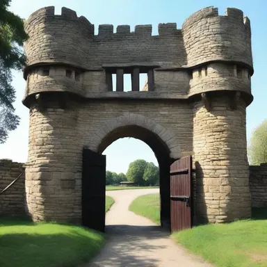 During medieval times, the wicket gate of the castle served as a secondary entrance for soldiers and servants.