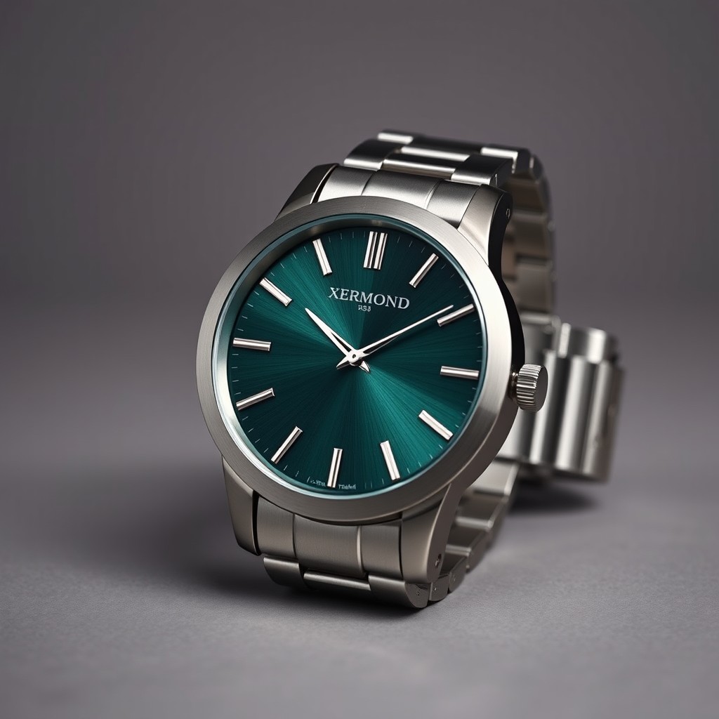 An elegant, masculine analog wristwatch designed for a sophisticated businessman