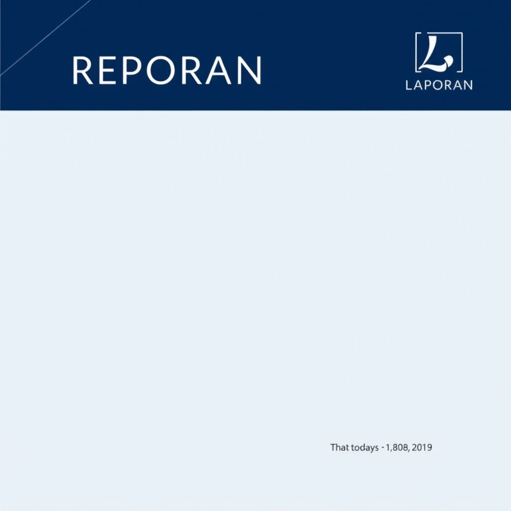 A sleek and professional cover design for a report document