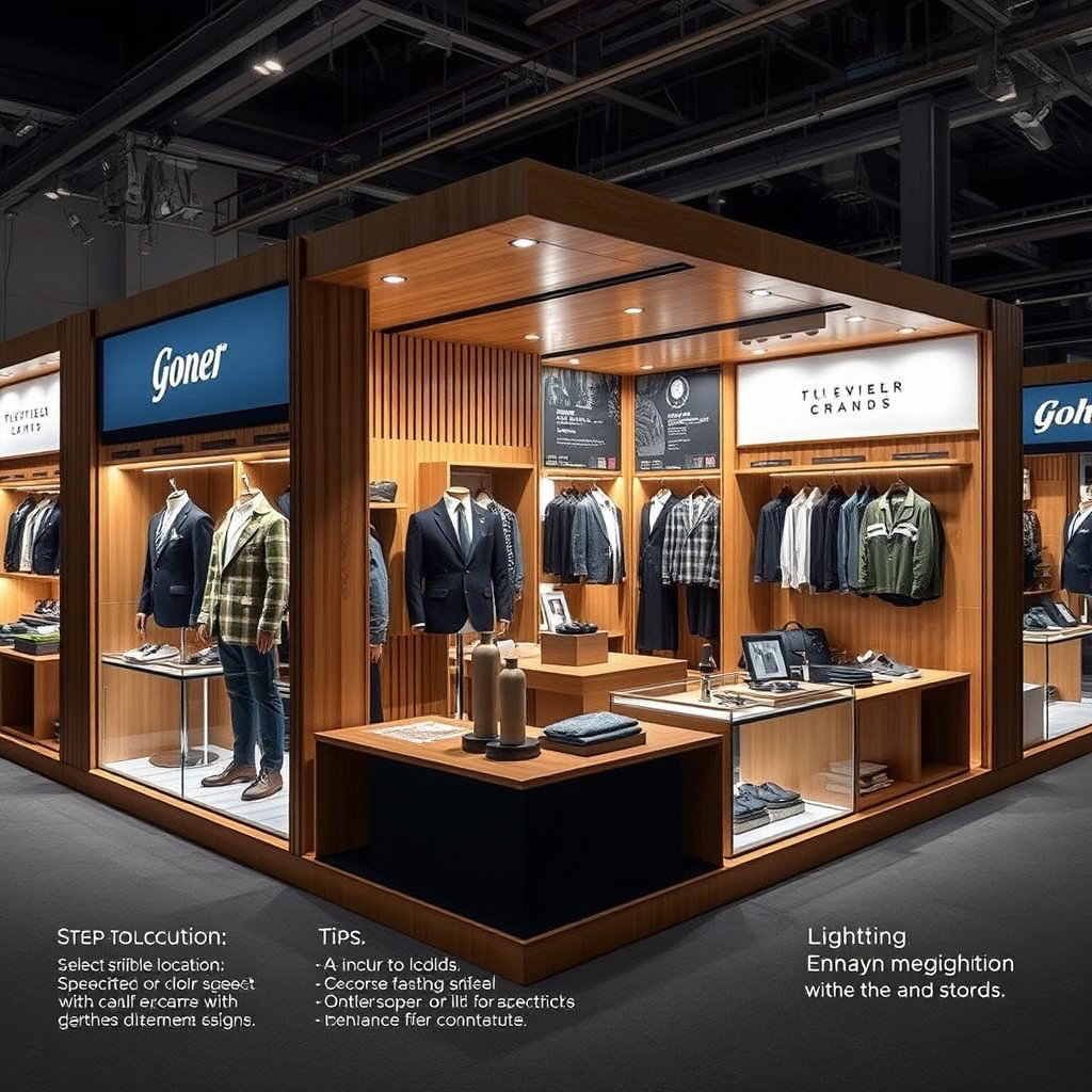 A detailed guide on creating a men’s fashion booth for showcasing the latest trends in menswear