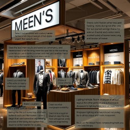 A detailed guide on creating a men’s fashion booth for showcasing the latest trends in menswear