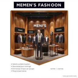 A detailed guide on creating a men’s fashion booth for showcasing the latest trends in menswear