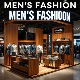 A detailed guide on creating a men’s fashion booth for showcasing the latest trends in menswear