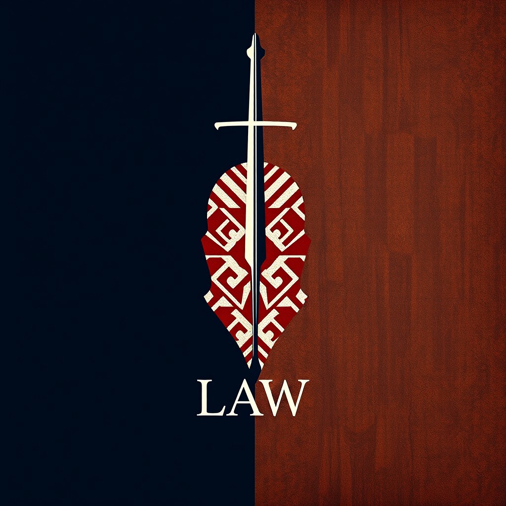 A conceptual book cover design in the style of contemporary African art, featuring a strong diagonal division
