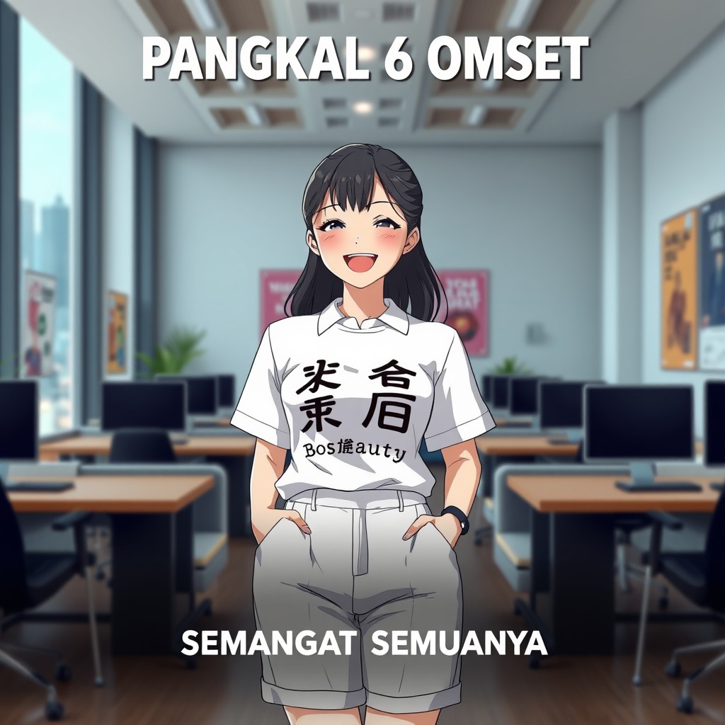 Create a vibrant anime-style poster resembling a movie advertisement