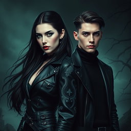 In a dark and intense aesthetic, Hela and Jungkook are portrayed side by side, embodying tension and power for 'Ragnarök dos Contos Perdidos'