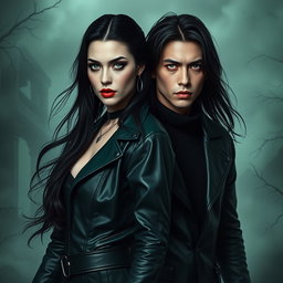 In a dark and intense aesthetic, Hela and Jungkook are portrayed side by side, embodying tension and power for 'Ragnarök dos Contos Perdidos'