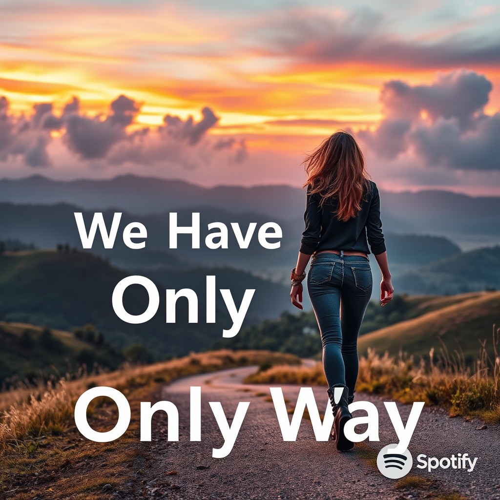 A square cover for a song's release featuring the song name 'We Have Only Way' prominently displayed instead of Spotify icons