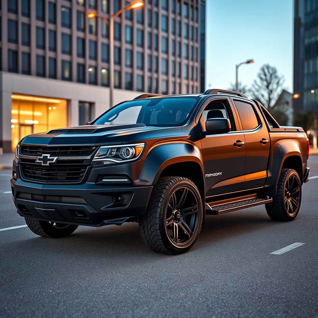 A modified Mansory style Chevrolet S10 High Country 2025 pickup truck, showcasing an aggressive and luxurious design