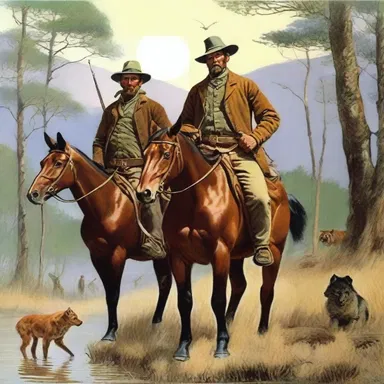 The classic novel vividly narrates the adventures of a group of hunters in their hunting expedition.