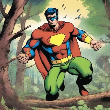 In the comic book series, the superhero's origin story involves a hunting expedition gone wrong, leading to his transformation.
