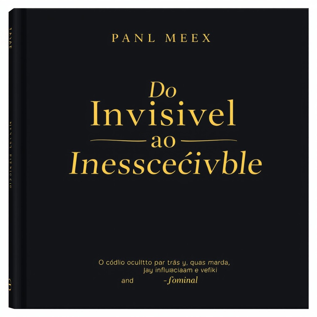 A sleek and modern black cover design featuring elegant gold accents