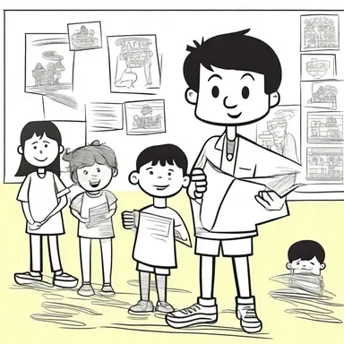 The interschool comics competition brought together aspiring young artists to showcase their storytelling skills.