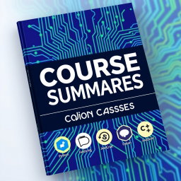 A vibrant and eye-catching book cover for a coding course summary book, designed for instructors at a technical school