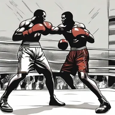 In the climactic boxing match in the novel, the protagonist delivered a powerful punch, resulting in a technical knockout.