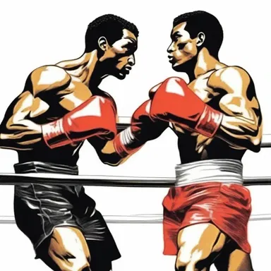 In the climactic boxing match in the novel, the protagonist delivered a powerful punch, resulting in a technical knockout.