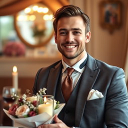 A charming portrayal of James, a 30-year-old boyfriend characterized as a gentleman and refined individual