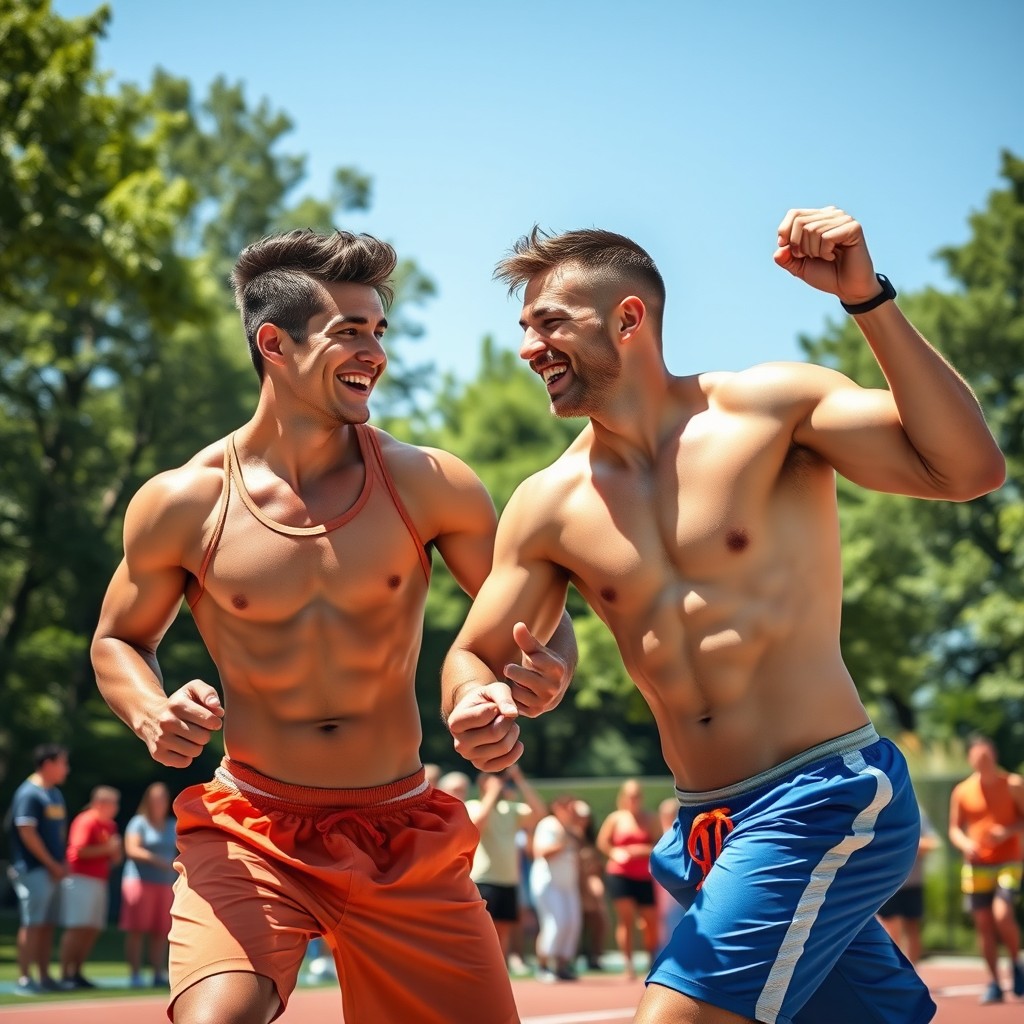 Energetic Athletic Competition: Celebrating Youth and Camaraderie
