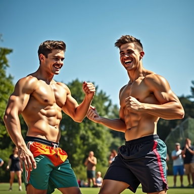 Energetic Athletic Competition: Celebrating Youth and Camaraderie