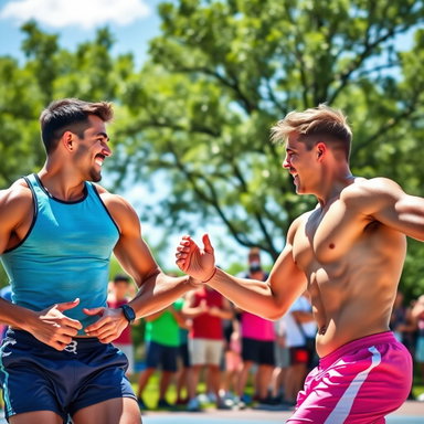 Energetic Athletic Competition: Celebrating Youth and Camaraderie