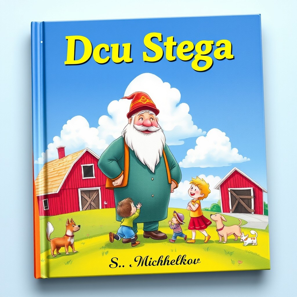 A whimsical and colorful book cover for "Дядя Степа" by S