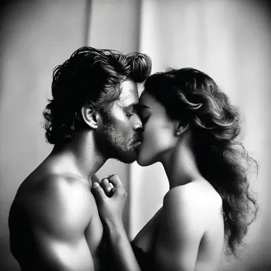 As they made love, he gently touched her lips, mirroring the tenderness with which he caressed his own foreskin.