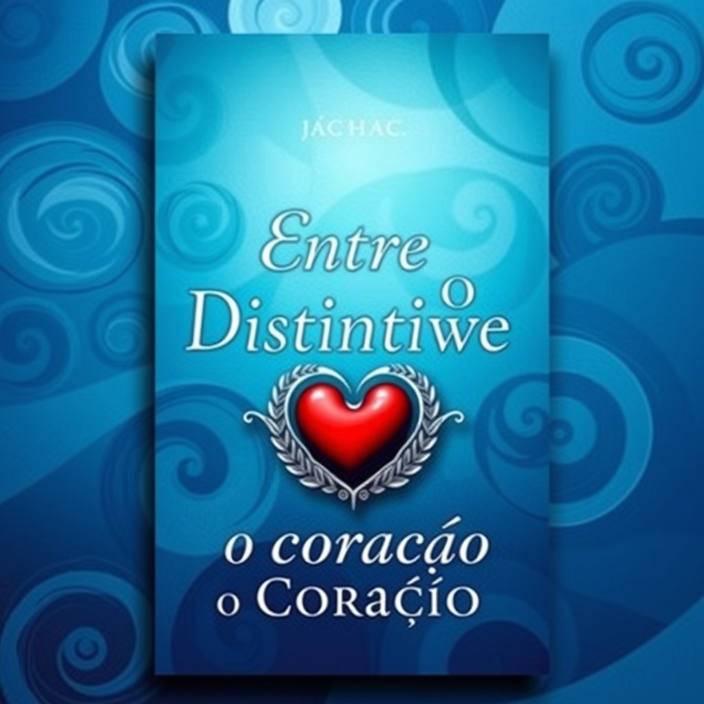 A captivating book cover featuring the title 'Entre o Distintivo e o Coração'