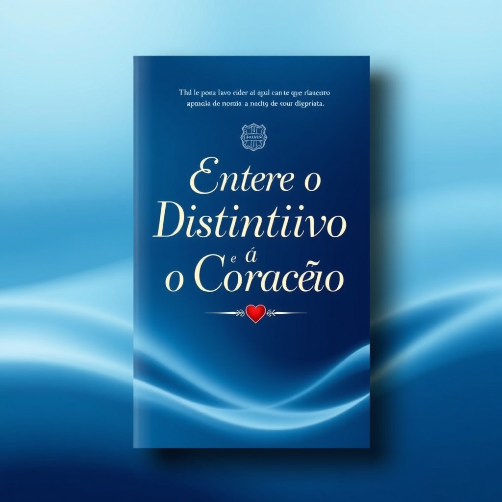 A book cover design featuring the title 'Entre o Distintivo e o Coração' prominently displayed