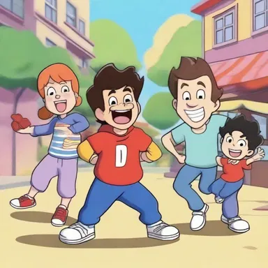 In the animated series, the characters speedily moved through the scenes, bringing laughter to the viewers.