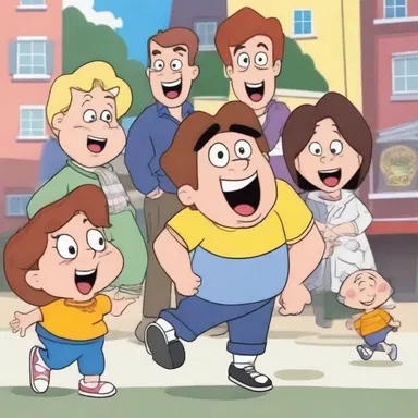 In the animated series, the characters speedily moved through the scenes, bringing laughter to the viewers.