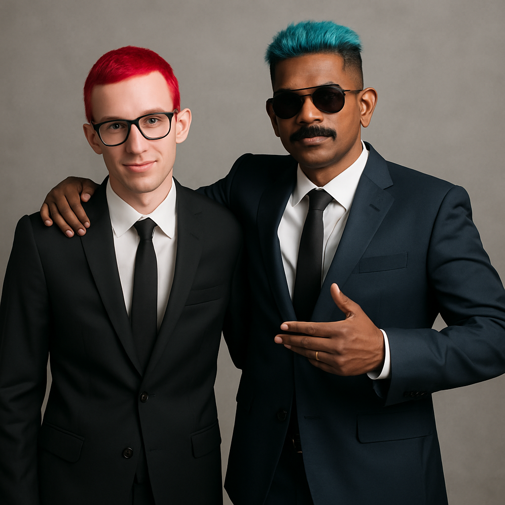 Put us both in suits