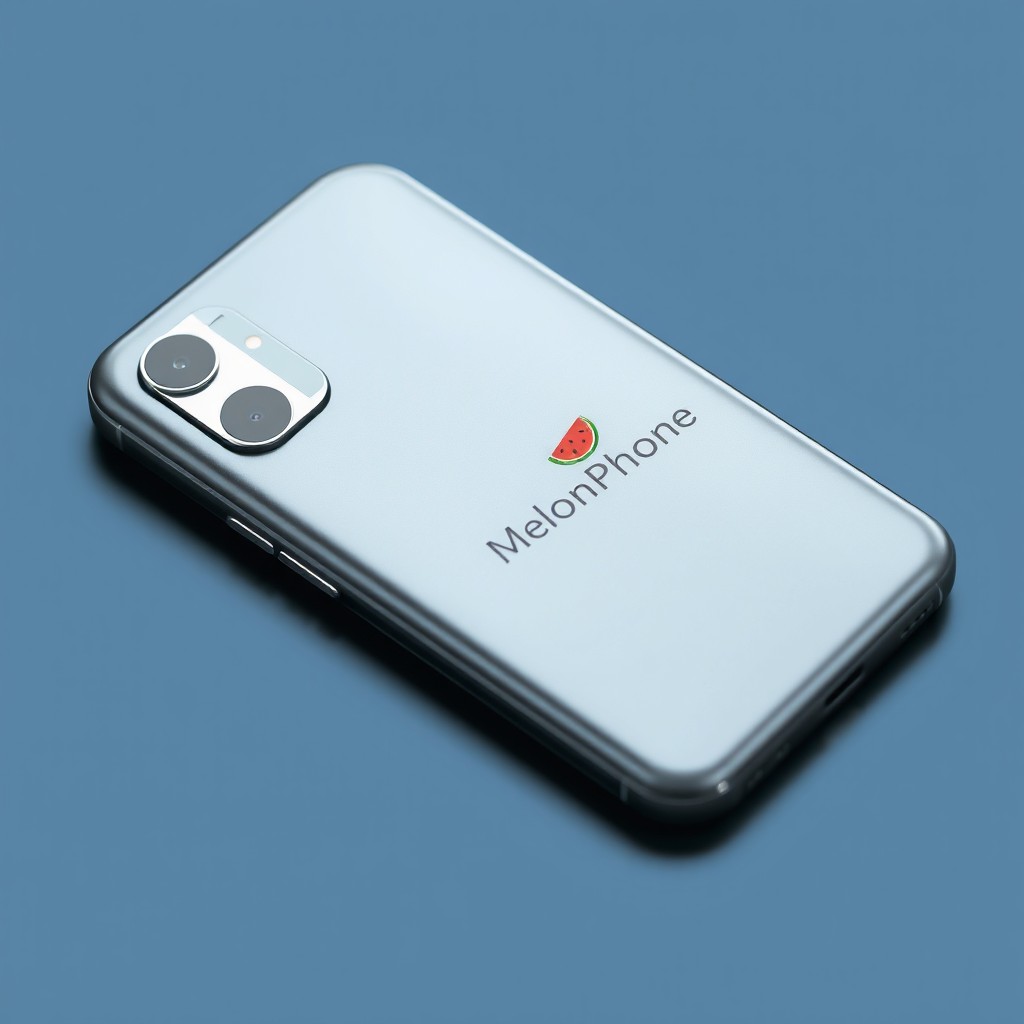 A sleek gray smartphone with a single round camera located in the top left corner