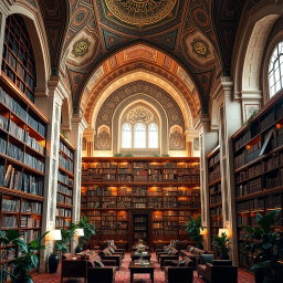 Explore the Beauty of Islamic Library Architecture