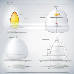 An image depicting the science of optical lenses, illustrating principles of light refraction, focusing, varied lens architecture, and how it impacts vision.