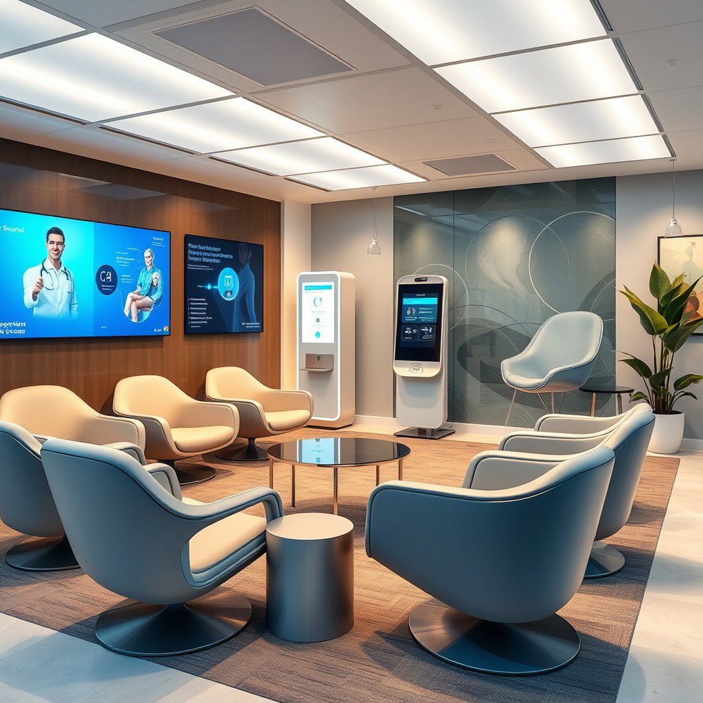 Futuristic Comfort: Innovative GP Surgery Waiting Room