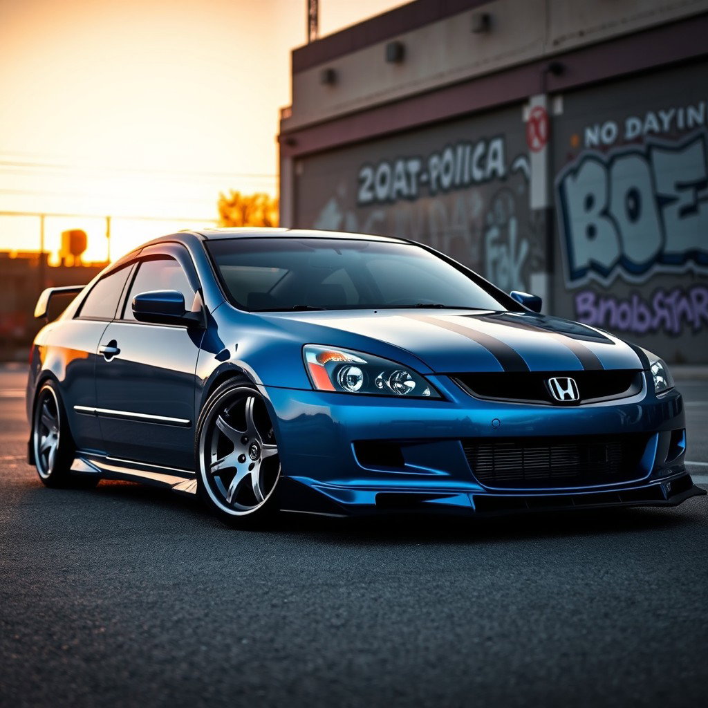 A customized 2006 Honda Accord showcasing a sleek and modern modification style