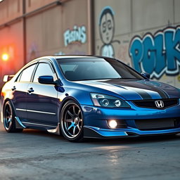 A customized 2006 Honda Accord showcasing a sleek and modern modification style