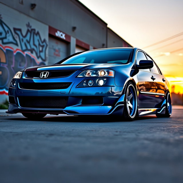 A customized 2006 Honda Accord showcasing a sleek and modern modification style