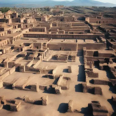 The rectilinear street layouts of ancient Roman cities like Pompeii were considered a marvel of engineering at that time.