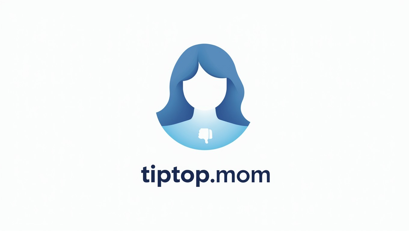 A minimalistic logo design featuring a stylized face of a mother that embodies nurturing and guidance, integrated with a thumbs-up and thumbs-down symbol to represent positive and negative reactions