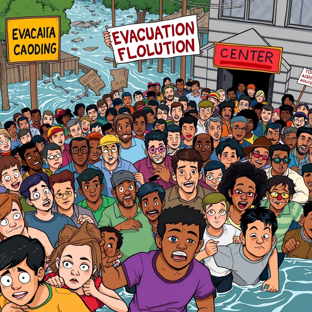 Dynamic Evacuation: A Scene of Resilience