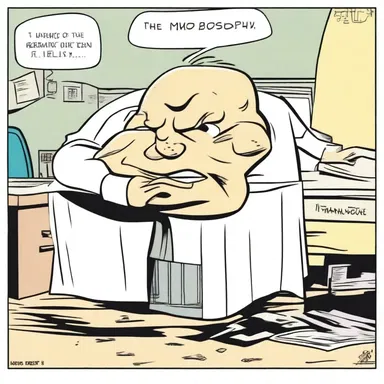 In the comic strip, the morosoph character provided a humorous twist to every situation.