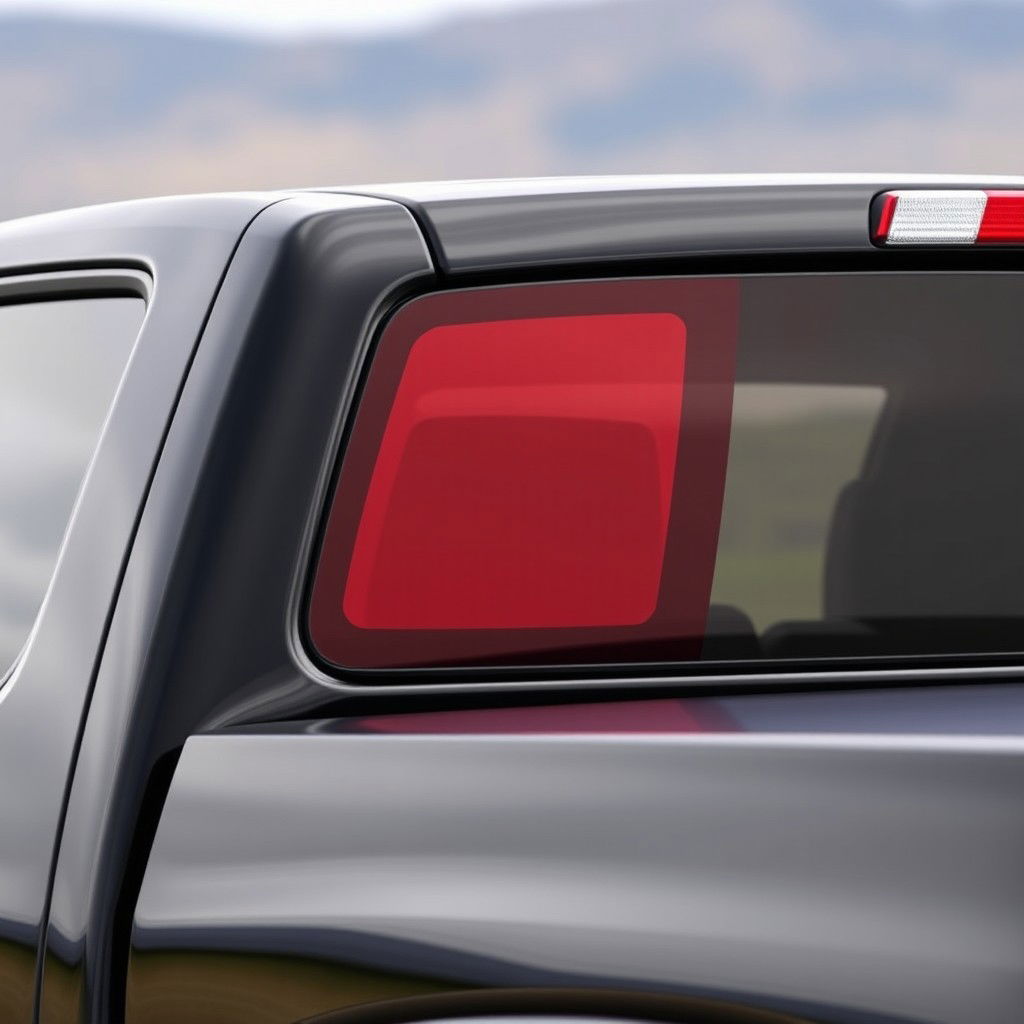 A close-up view of a 2005 Colorado truck, prominently displaying its sleek black exterior with a shiny finish