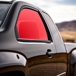 A close-up view of a 2005 Colorado truck, prominently displaying its sleek black exterior with a shiny finish