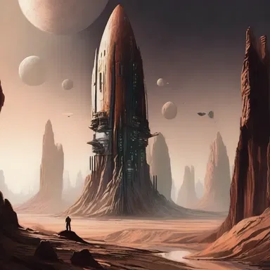 In the science fiction novel, the spaceship landed on a perpendicular planet with towering vertical cliffs.