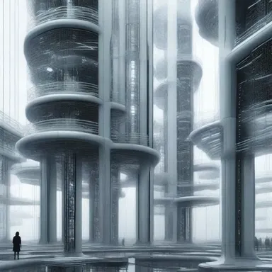 In the futuristic world of the novel, the protagonist used a high-tech plumb line device to navigate through complex architectural structures.