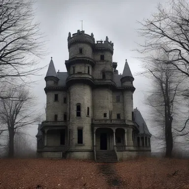 The haunted castle was rumored to be built in the perpendicular style, adding to its eerie and foreboding atmosphere.
