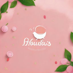 Design a cute and appealing logo for a brand named 'Houda's Touch'.