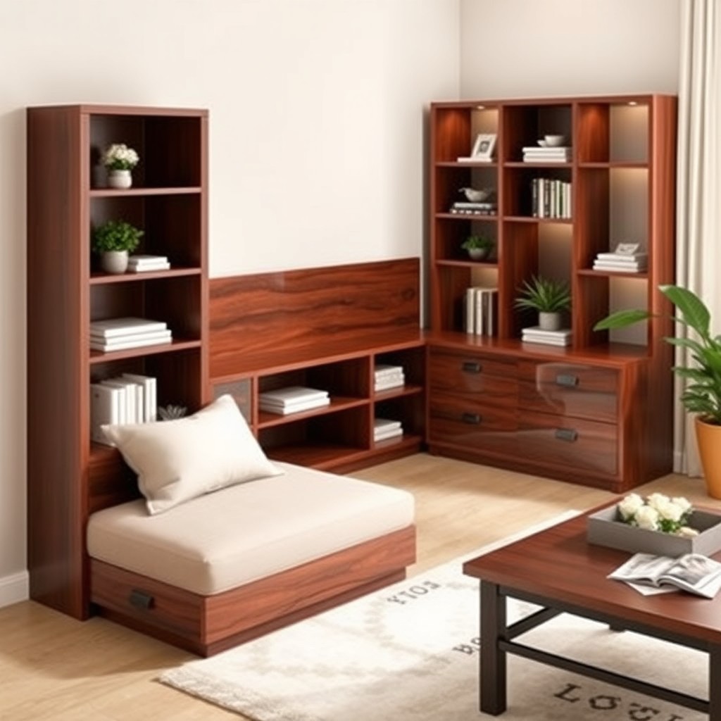 Stylish L-Shaped Corner Furniture for Smart Storage