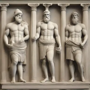 In ancient Greece, the gods were often depicted as martial deities.